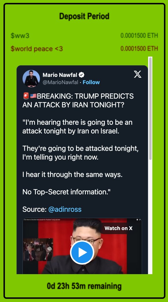 OnGod Prediction Markets tweet media