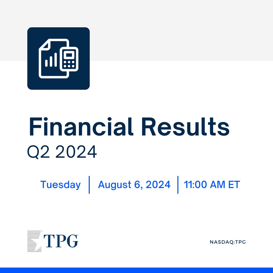 TPG announces Q2 2024 results. Tune in at 11:00am ET for the earnings conference call: bit.ly/4cbgf5n