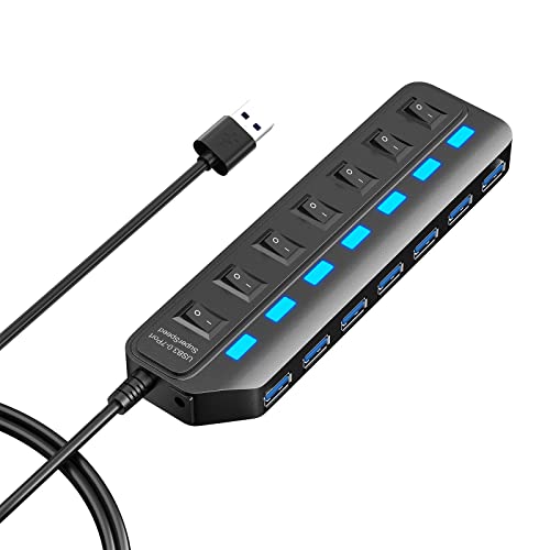 QuickestZeref's tweet photo. I just received ONFINIO USB Hub 3.0, 7 Port USB Hub Splitter with Individual On/Off LED Switches, 5Gbps HighSpeed Data USB Extension for Laptop, iMac, USB Flash Drives, Mobile HDD, Print from Anonymous via Throne. Thank you! https://t.co/lWhtgrTLAn #Wishlist #Throne https://t.co/PvTIc1LsUS