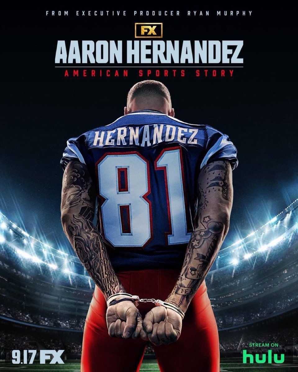 FX announced a new TV Series featured on the life of Aaron Hernandez  😳

American Crime Story: Aaron Hernandez by Ryan Murphy 

Releasing September 17th
