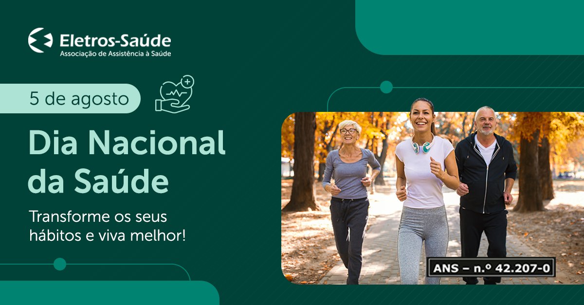 eletrossaude's tweet photo. Saúde é mais que a ausência de doenças; é bem-estar completo. Cuide da mente e do corpo com alimentação saudável, exercícios, 7 a 9h de sono, gestão do estresse, lazer e consultas médicas. Saiba mais:
https://t.co/FNaG8gjvCv https://t.co/qrQ8NBeY43
