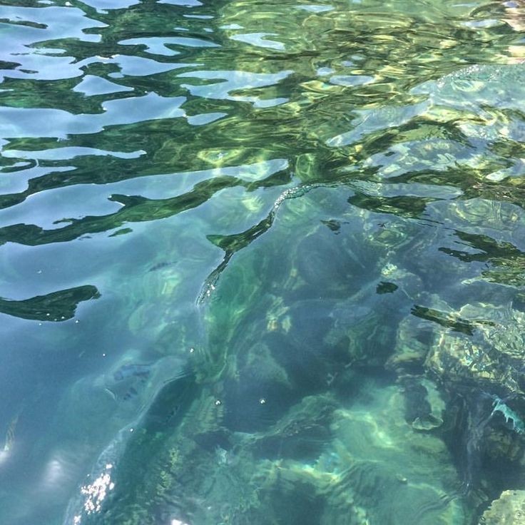 clear water.