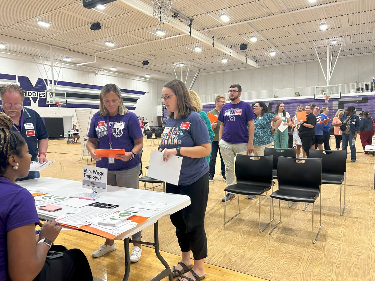MiddletownOH's tweet photo. 🌟 Join us in welcoming the newest members of our Middie Family, aka our #MiddieRisers! 
New Staff Orientation is underway this week and began with breakout sessions and the Cost of Poverty Experience (COPE) hosted by the @ButlerCountyESC. #MiddieRising https://t.co/8LePo4dj6g