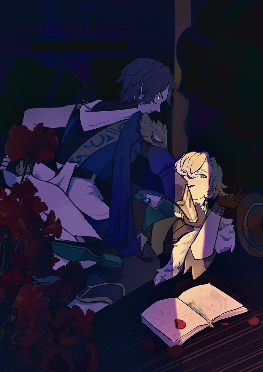fluffykiwi21's tweet photo. “Well, look who it is. How about you give me a hand this time, Ratio?”

#dratio #aventurine #ratiorine #HonkaiStarRail https://t.co/XlDdYC22px