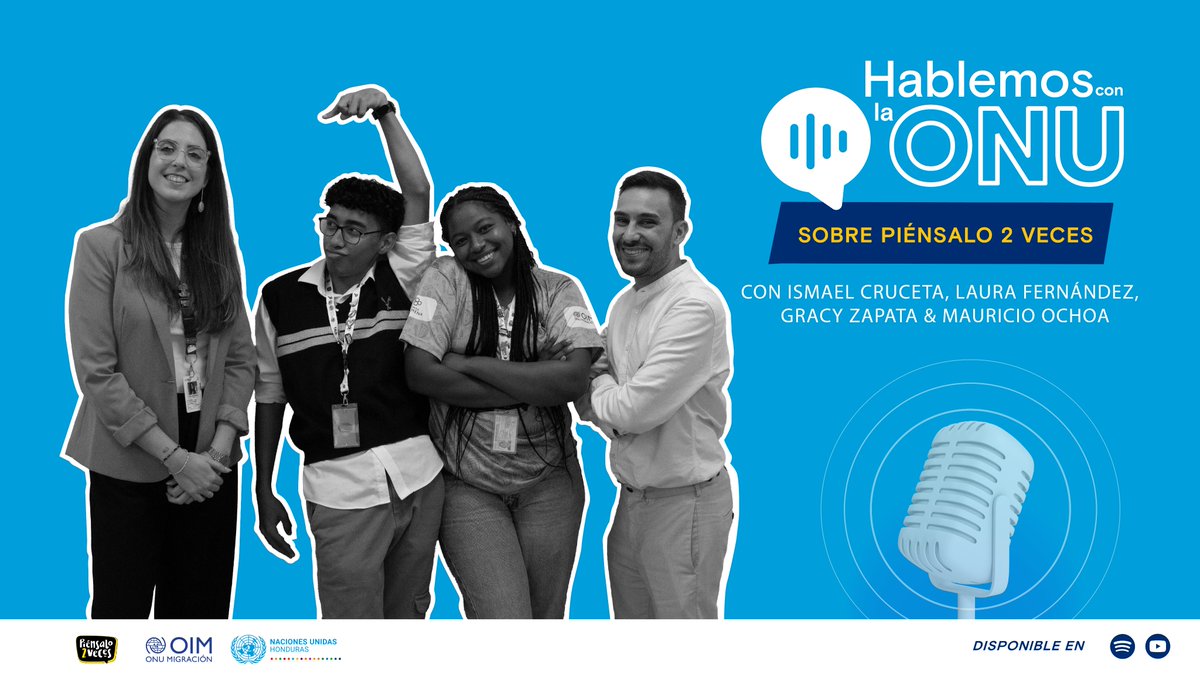 En el podcast 'Hablemos con la ONU’, conversamos sobre estrategias de comunicación para el desarrollo, sobre involucrar a jóvenes en las campañas y sobre maneras innovadoras y divertidas de hablar sobre migración. 

Míralo en: youtube.com/watch?v=VIxB_X…