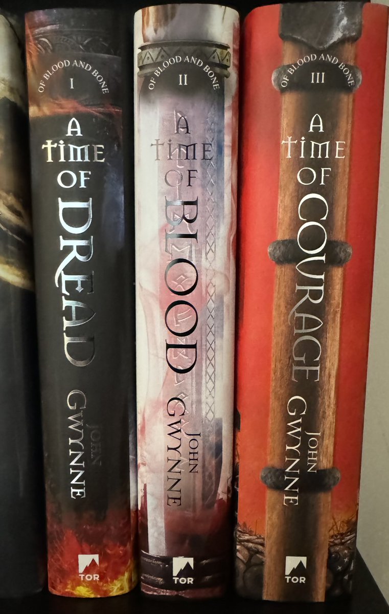 cipherhack's tweet photo. Book mail time. This acclaimed series by @JohnGwynne_, @binding_broken edition.

Of blood and bone

This is a must cop. https://t.co/cF86BhwaSy