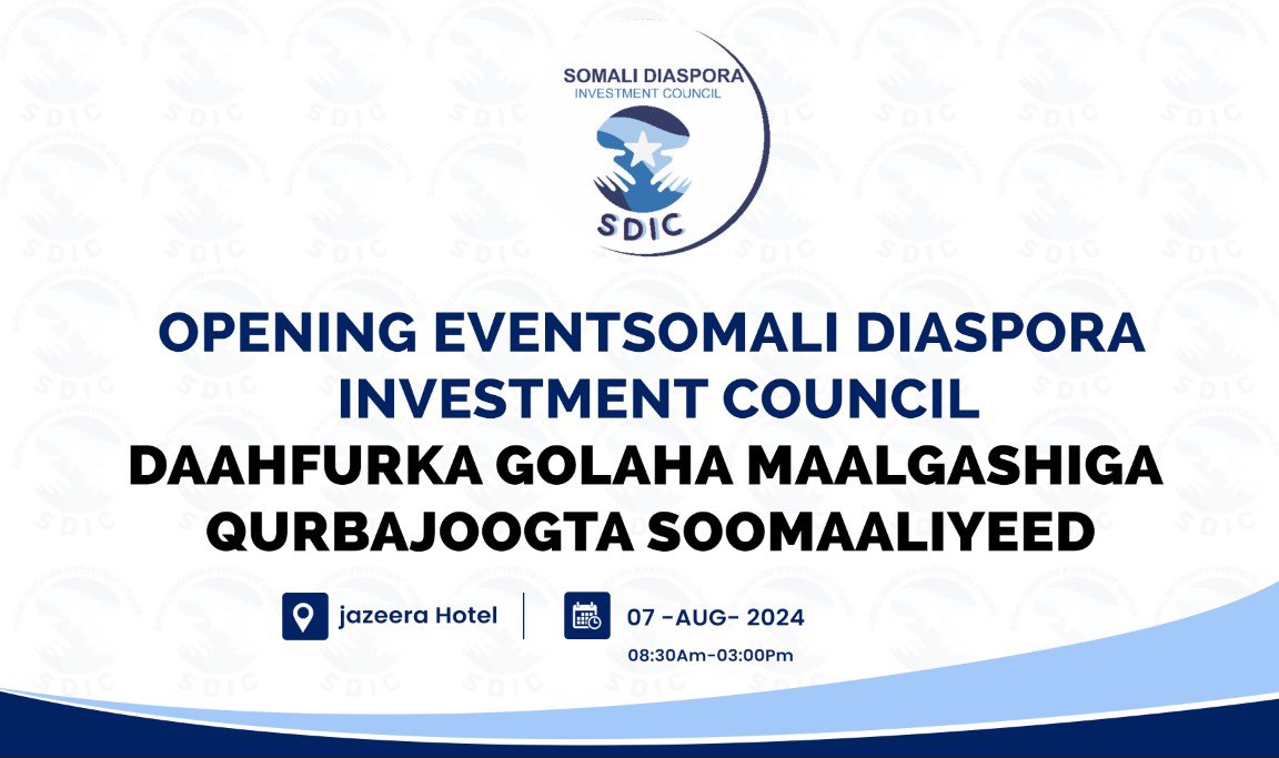 Somali Diaspora Investment Council (SDIC) tweet media