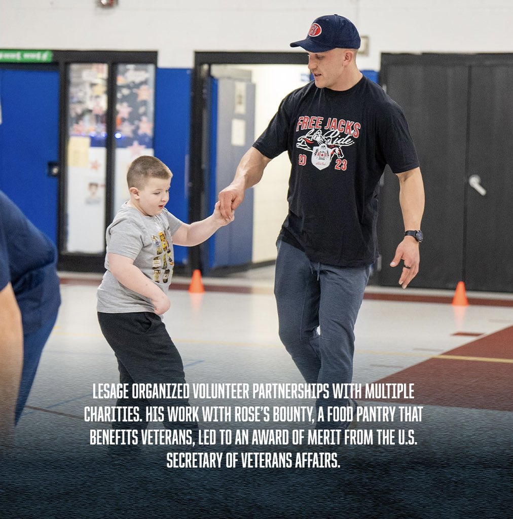 usmlr's tweet photo. Congratulations to the 2024 S. Marcus Calloway Community Impact Award Recipient, Ben LeSage 

@NEFreeJacks https://t.co/cKJiOHVer9