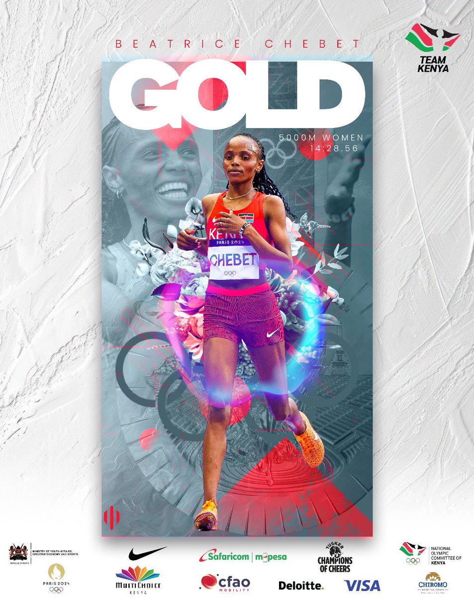 OlympicsKe's tweet photo. BEATRICE CHEBETTTTTTT!!!!! 👑
NOW THAT IS HOW YOU DEBUT AT AN OLYMPICS!😏

5,000m GOLD MEDAL BELONGS TO US! 🇰🇪

#TeamKenya
#HesabikaNaMabingwa https://t.co/HmlNiz4Y7o
