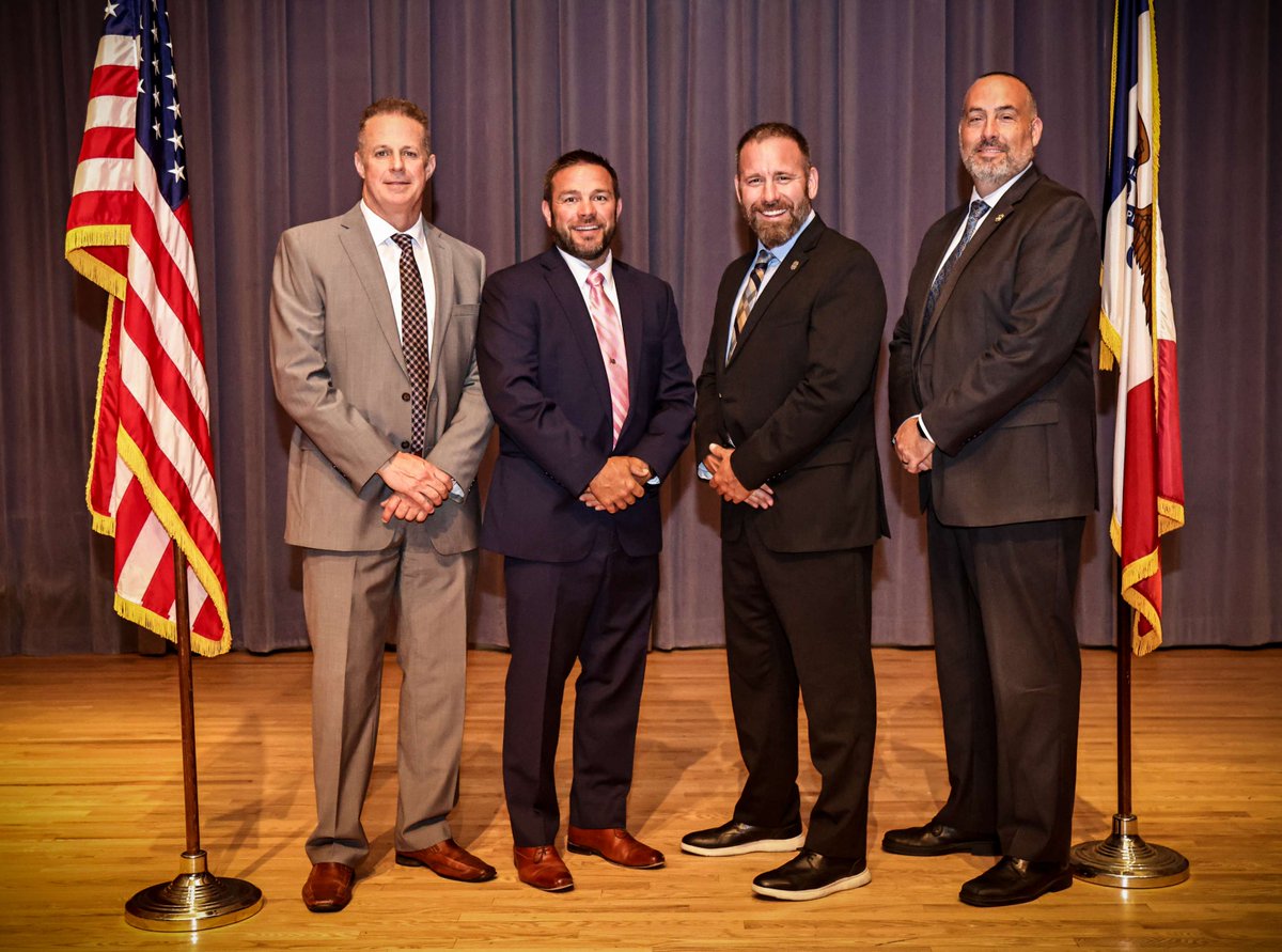 IowaDPS's tweet photo. Recently, several @iowastatepatrol officers and Iowa DCI Special Agents were promoted. Congratulations to each of these individuals on their new, hard-earned positions! #IowaDPS is stronger with leaders like you forging the way forward. https://t.co/LFTAPYYwwA