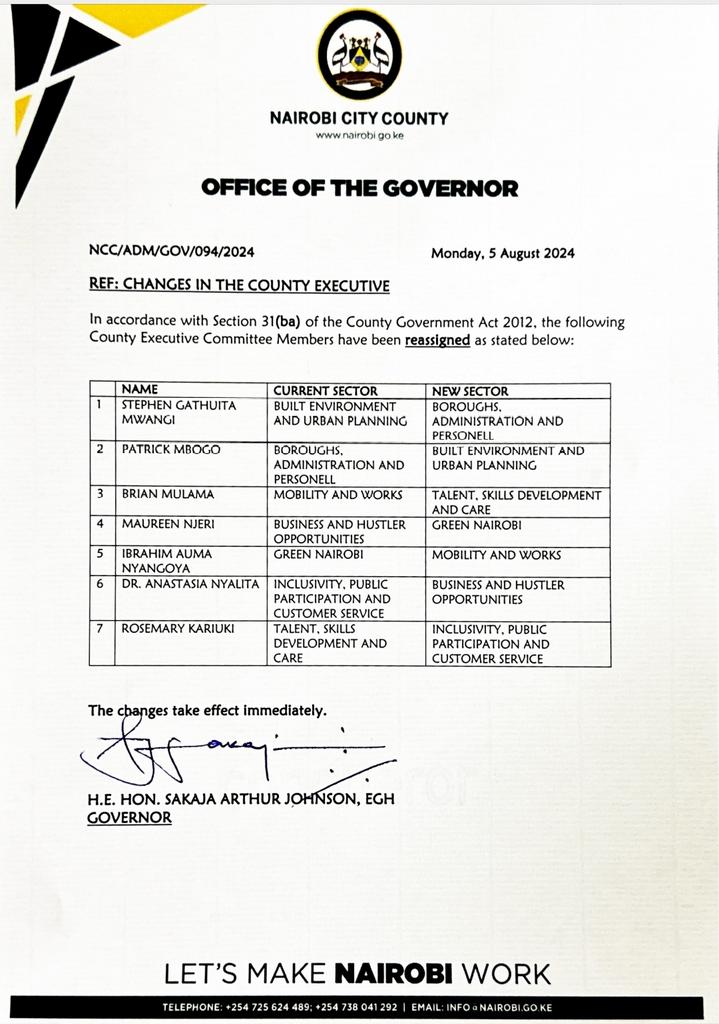 Brian Mulama (@brianmulama_) on Twitter photo Thank you, H. E Governor <a href="/SakajaJohnson/">Sakaja Arthur Johnson</a> for allowing me to serve once again in the sector of Talents, Skills Development, and Care. These changes make me acquire more skills and experience in Public Service. Always Loyal. #lazimaiwork Thank you, H. E Governor <a href="/SakajaJohnson/">Sakaja Arthur Johnson</a> for allowing me to serve once again in the sector of Talents, Skills Development, and Care. These changes make me acquire more skills and experience in Public Service. Always Loyal. #lazimaiwork