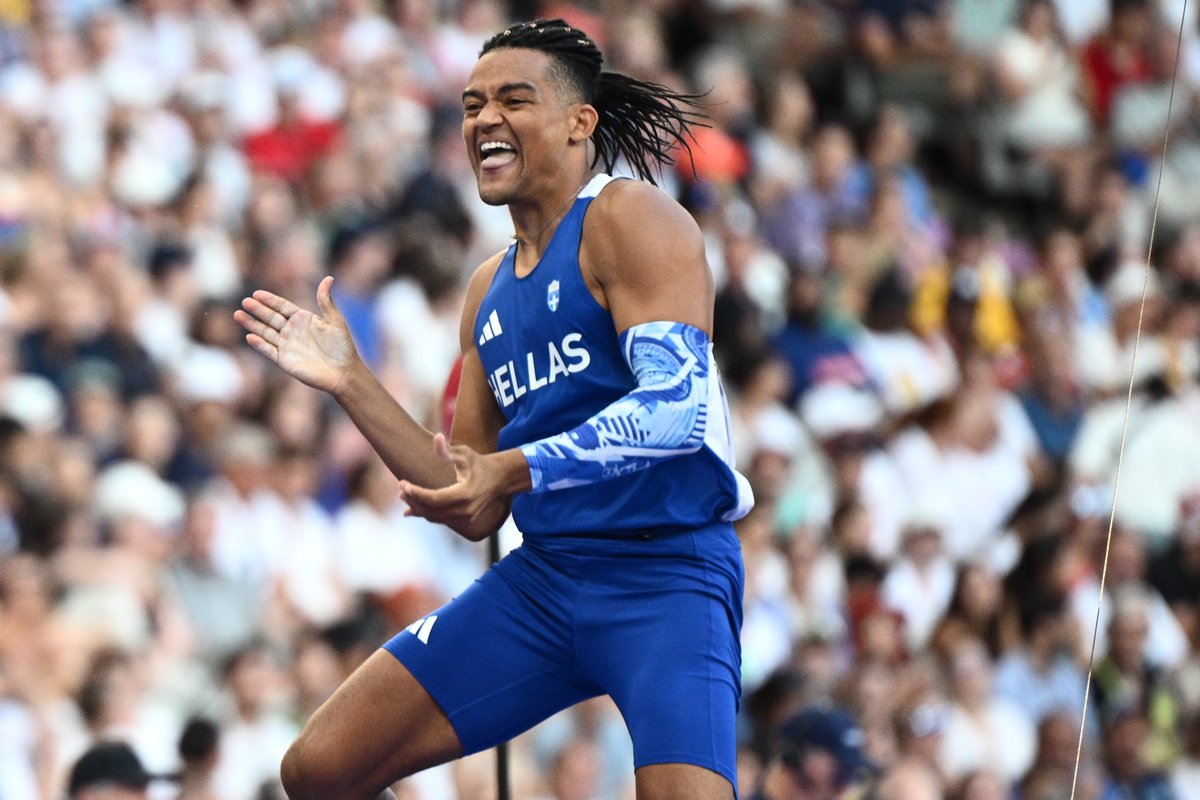 HellenicOlympic's tweet photo. Ο Εμμανουήλ Καραλής πανηγύρισε σαν τρελός το 🥉 μετάλλιο και πολύ καλά έκανε!
Μας έκανε υπερήφανους Μανόλο 🇬🇷💯💪 https://t.co/z3ZHXUiGv6