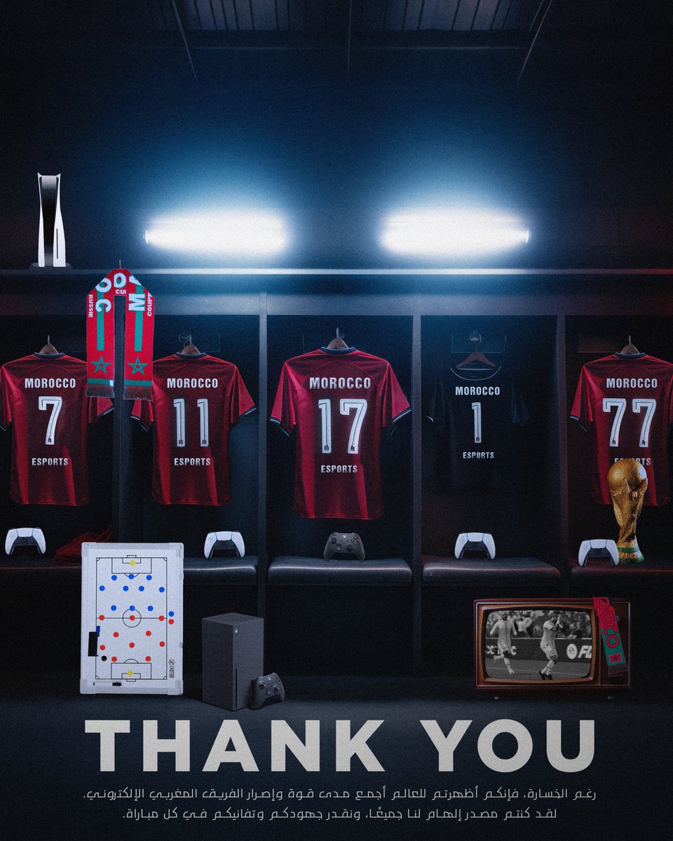 E-Moroccan League (@vpg_eml) on Twitter photo ๐ฒ๐ฆโค๏ธ Our journey in the <a href="/OfficialVPG/">Virtual Pro Gaming</a> World Cup has come to an end, but we will never forget it. Thank you, Atlas Lions <a href="/Morocco_eSports/">Morocco eSports</a> ! ๐ฆโฝ๏ธ #Morocco #AtlasLions #VPGWorldCup ๐ฒ๐ฆโค๏ธ Our journey in the <a href="/OfficialVPG/">Virtual Pro Gaming</a> World Cup has come to an end, but we will never forget it. Thank you, Atlas Lions <a href="/Morocco_eSports/">Morocco eSports</a> ! ๐ฆโฝ๏ธ #Morocco #AtlasLions #VPGWorldCup