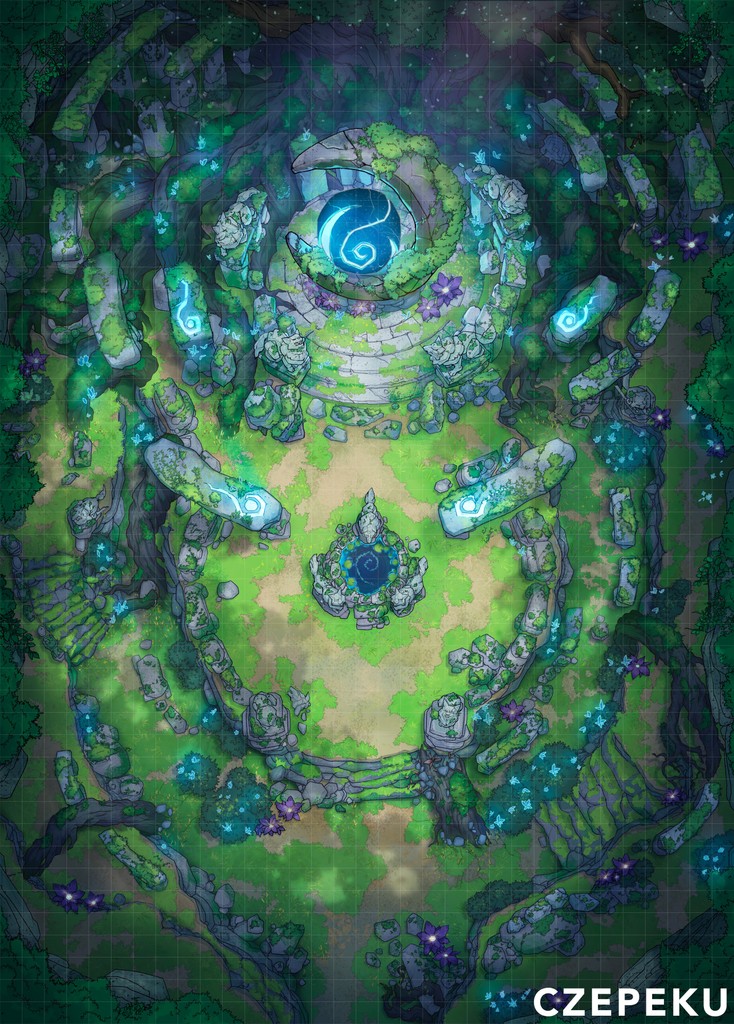 czepeku's tweet photo. What will this Druid's Grove Map become in your world? https://t.co/DxbSTGrATw