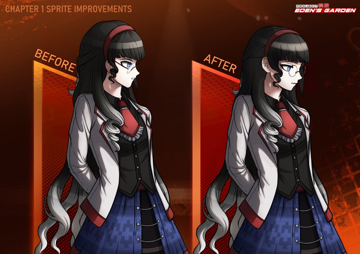ProjEdensGarden's tweet photo. Here are some previews of new and improved sprites. Enjoy! ✨
#EdensGardenGame 
__
Sprite updates: 
Ulysses: Sketch, Lines, Colours : @Sera_phiel   
Grace: Sketch, Line: @Sera_phiel 
Colours: @MaytheEpicGamer 
Edits: @Tako0mari https://t.co/ZXPjG25e94