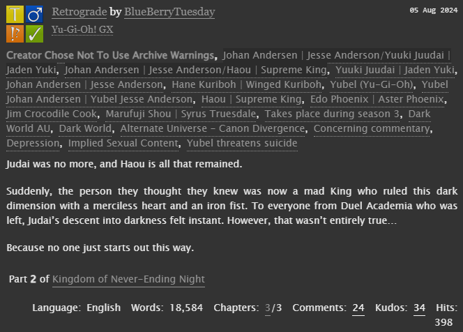 BiscottiBlue's tweet photo. Final chapter for 'Retrograde' is live. Haou shifts his ambitions after Yubel reveals themselves in Johan's body...
https://t.co/bvk6AXcFTr https://t.co/jL2pEZRtiI