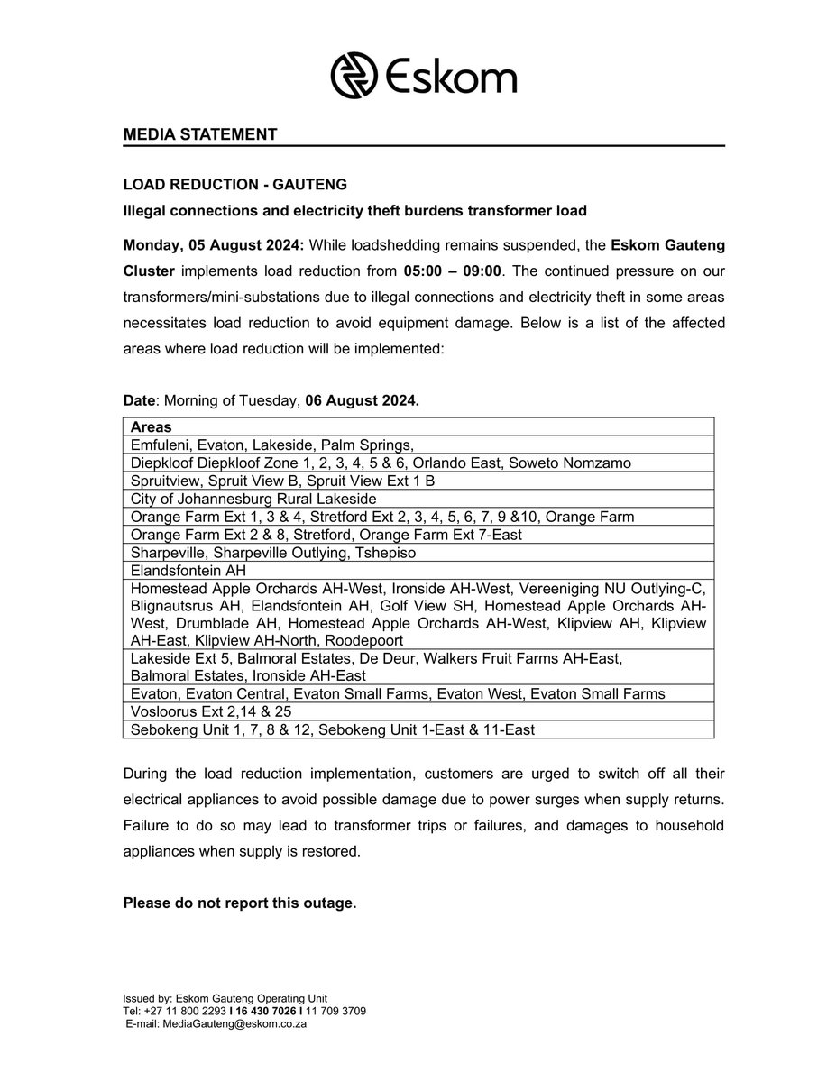 Eskom Hld SOC Ltd tweet media