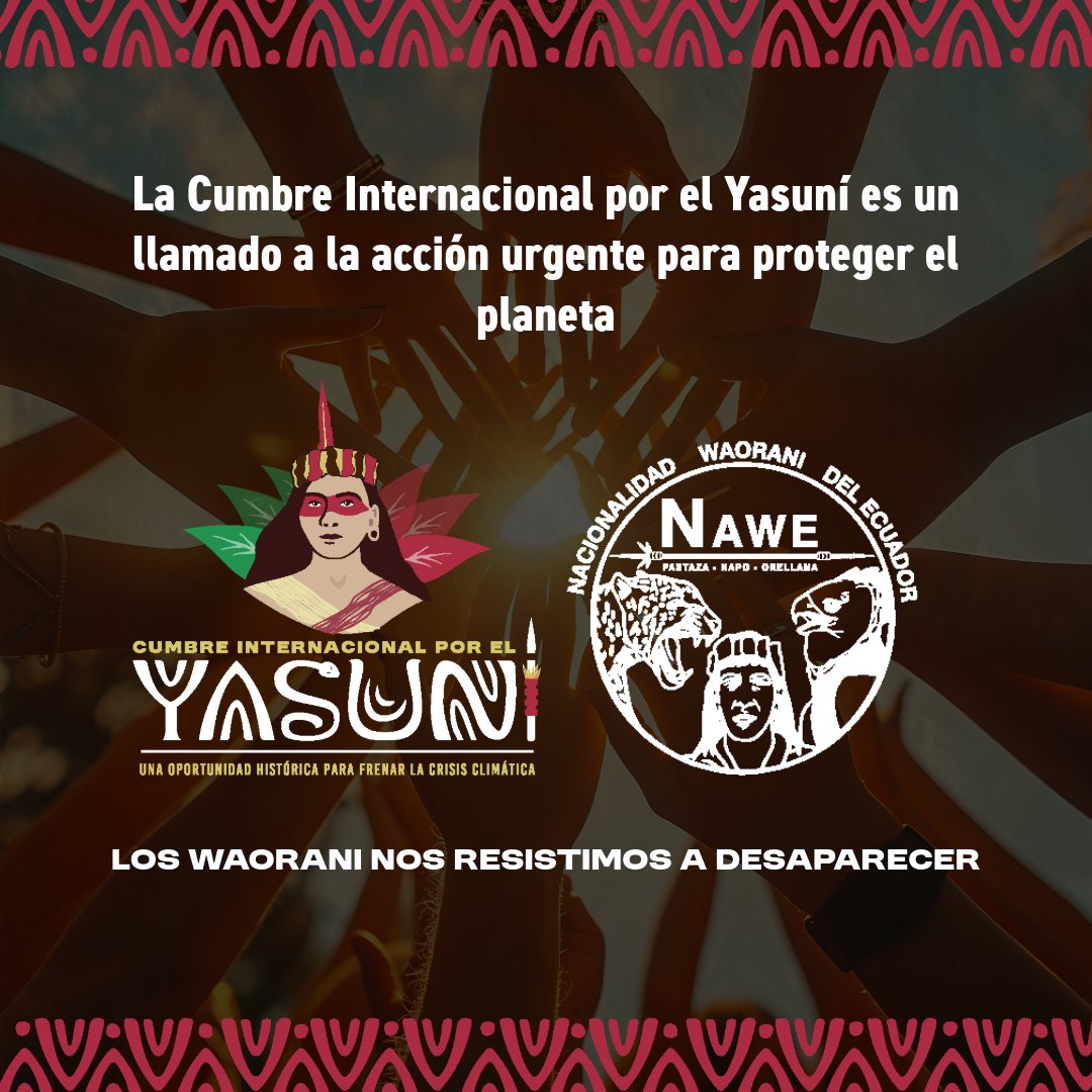 Para defender nuestro hogar y el futuro del planeta del 27 al 30 de agosto reuniremos a más de 300  personas en la Cumbre Internacional por el Yasuní, con el objetivo de crear una sólida propuesta post extractivista.

Lee la convocatoria aqui⬇️
forosocialpanamazonico.com/invitacion-a-l…