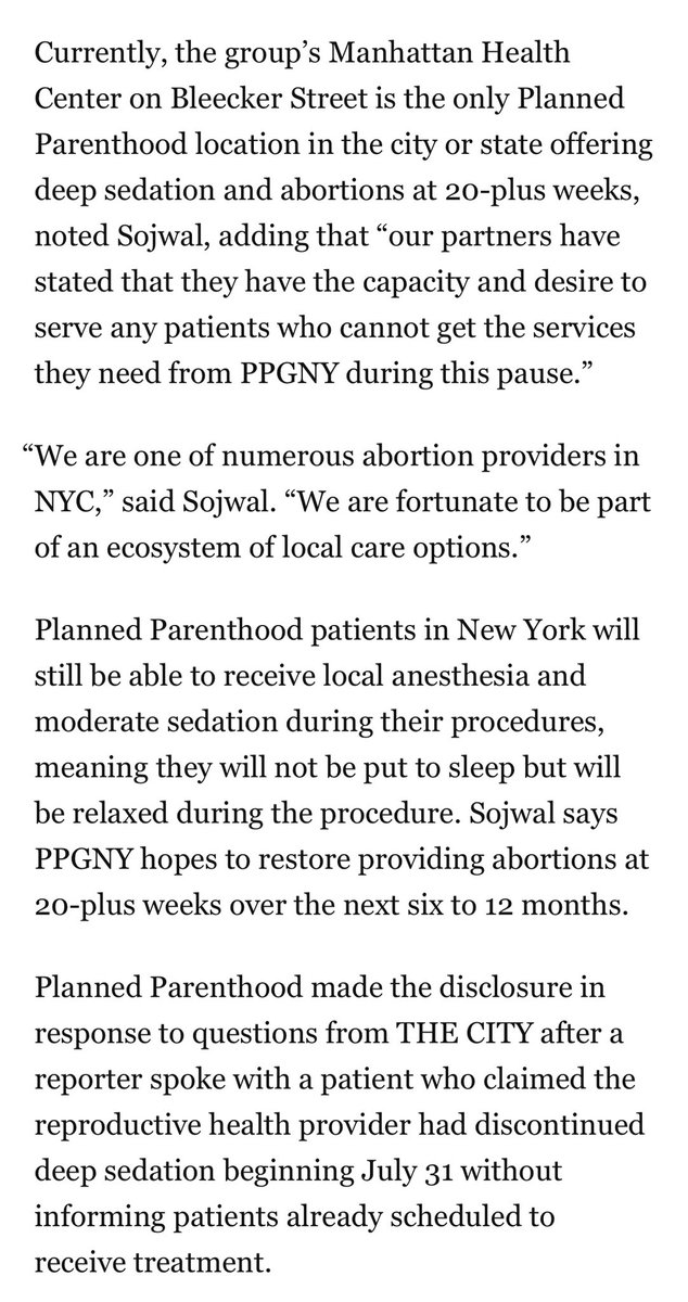 SusanRinkunas's tweet photo. PP of NY said the choice to halt abortions after 20 weeks was a budget decision and pointed to an op-ed about the state failing to increase Medicaid reimbursement rates. So affiliate is indirectly blaming the New York legislature and/or Gov. Kathy Hochul
https://t.co/G8LNQ87gZc https://t.co/tDBRjpV6C6