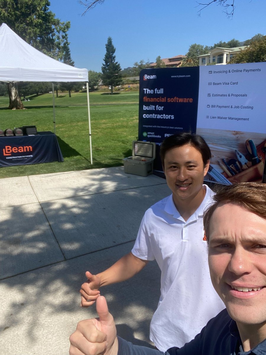 trybeamhq's tweet image. Meet the team at the #goldenstatelumber Golf Tournament!