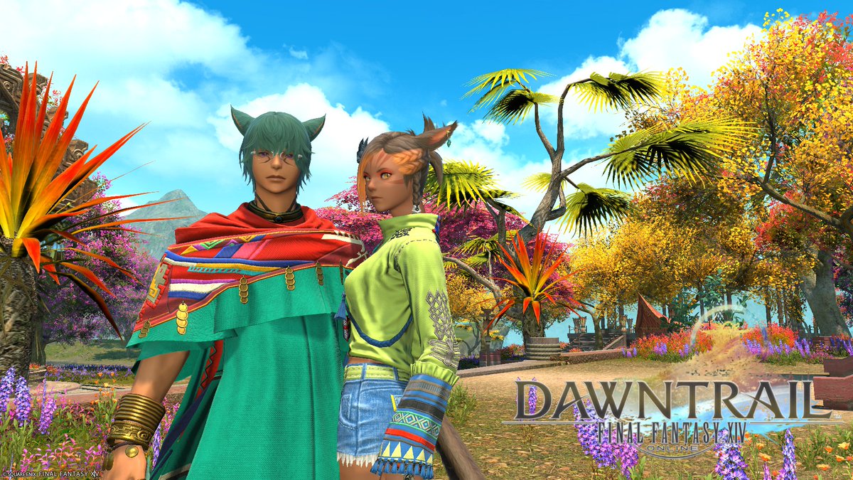 Tealsie's tweet photo. Baha Blasted meets G'raha Blast=3 #ffxiv #gposersffxiv  #DawntrailSpoilers https://t.co/sxOJlbuaHb