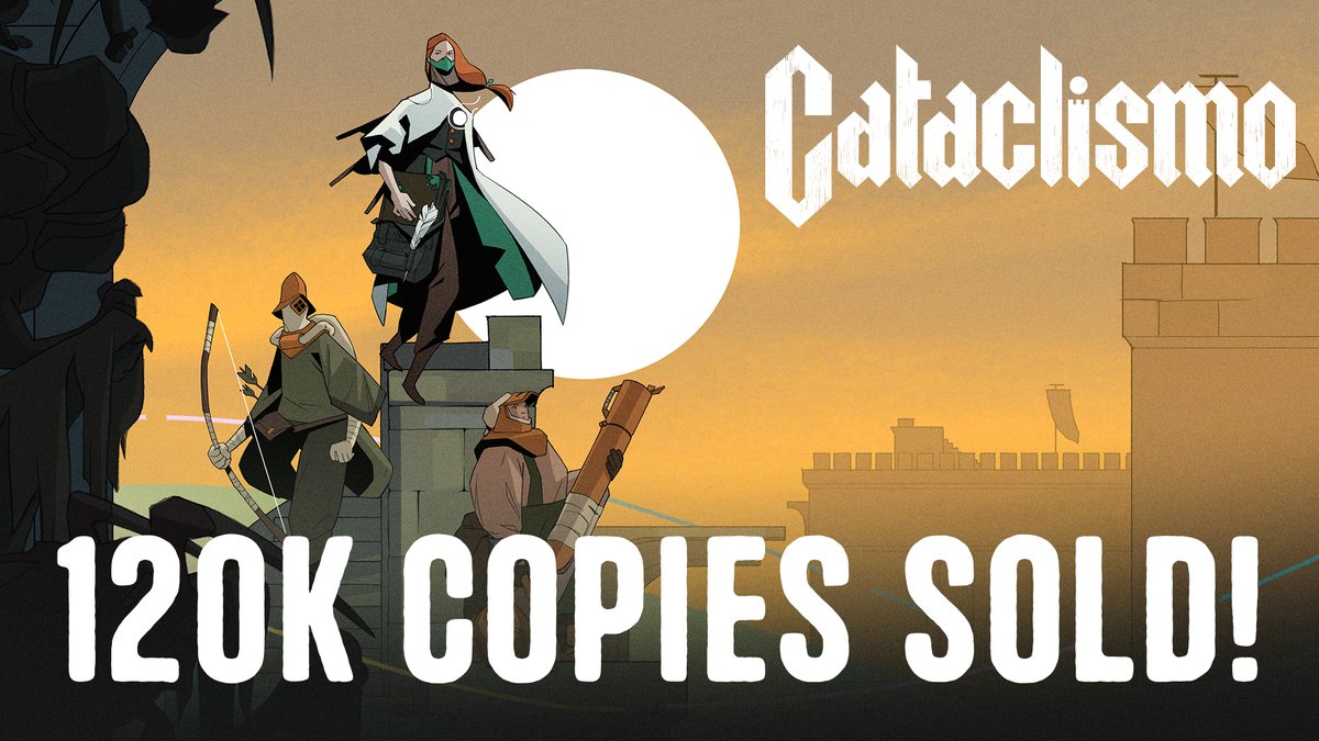 Cataclismo has just passed 120,000 copies sold in the 2 weeks since Early Access launch, with a 93% positive Steam review score! We're honored to serve as  publisher for the amazing devs at Digital Sun, and we love building and defending castles!