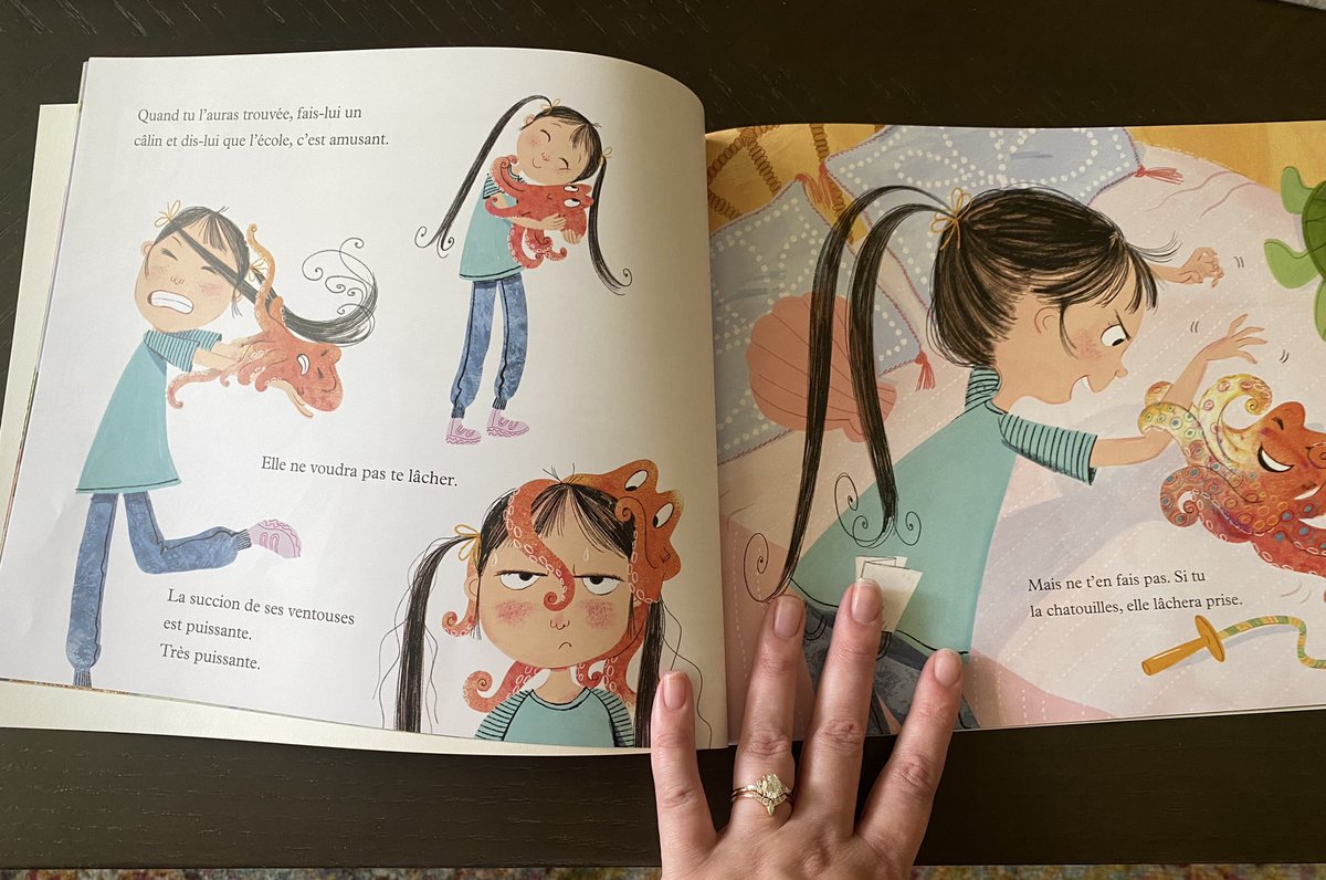 NEW BOOK RECOMMENDATION 📚

Headed over to <a href="/indigo/">Indigo</a> this past weekend and found this adorable book! 

All about an octopus who has their first day of school, but they are nervous an delay getting ready to go. 🐙🏫
The language level and amount of text is PERFECT for k-3 immersion.