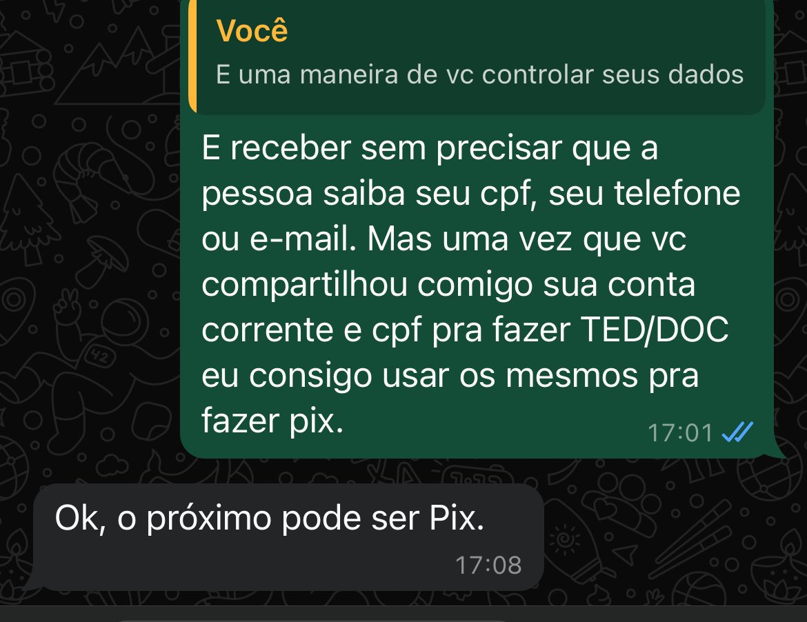 _RodrigoS's tweet image. Agora meu pai vai aceitar que eu transfira dinheiro pra ele por pix depois que a restituição dele caiu da própria Receita Federal por esse método de pagamento. Amém!