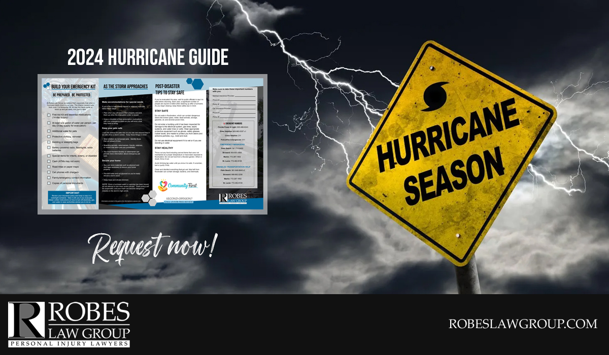 The peak of hurricane season is here! Stay safe with the Robes 2024 Hurricane Guide. Get essential tips for emergency kits and evacuation plans. Don't wait—request your guide now! 👉 form.jotform.com/241585085508058 #hurricaneseason #southflorida #HurricanePrep ⛈"