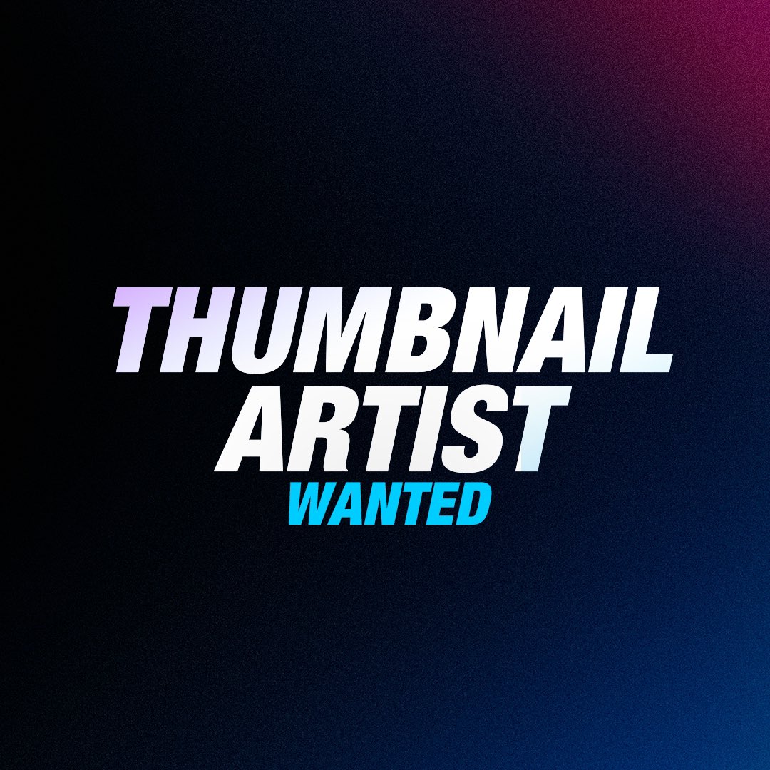 Sniperr_Y's tweet image. Looking for an experienced YouTube thumbnail artist. An absolute pro in Photoshop that can change facial expressions. Sounds like you?📥DM me your best work!
#thumbnail #thumbnailartist #thumbnails #youtubethumbnail