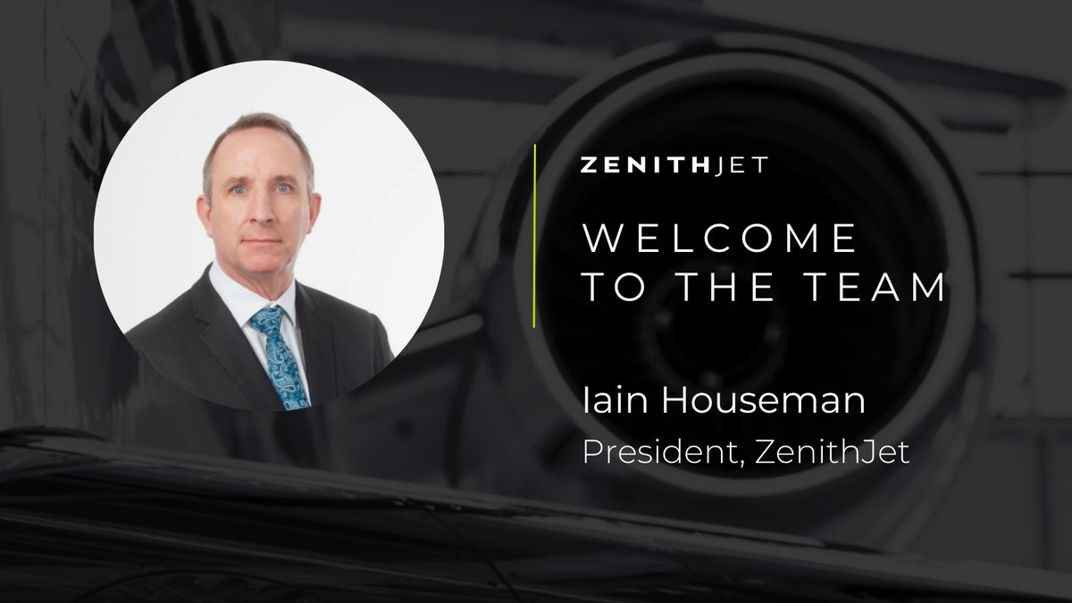We are excited to announce that Iain Houseman is re-joining ZenithJet as our new President. With a focus on growing our business and enhancing and expanding our existing services, Iain brings a wealth of experience from his notable career in aviation and other sectors.