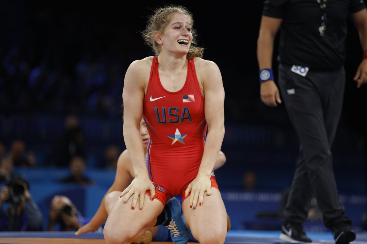 #WrestleParis

<a href="/AmitElor/">Amit Elor</a> is going for🥇 at 68 kg in women’s freestyle on Tuesday night.
She has guaranteed the <a href="/TeamUSA/">Team USA</a> its first wrestling medal of #Paris2024

Wrap story to come

📸Justin Hoch