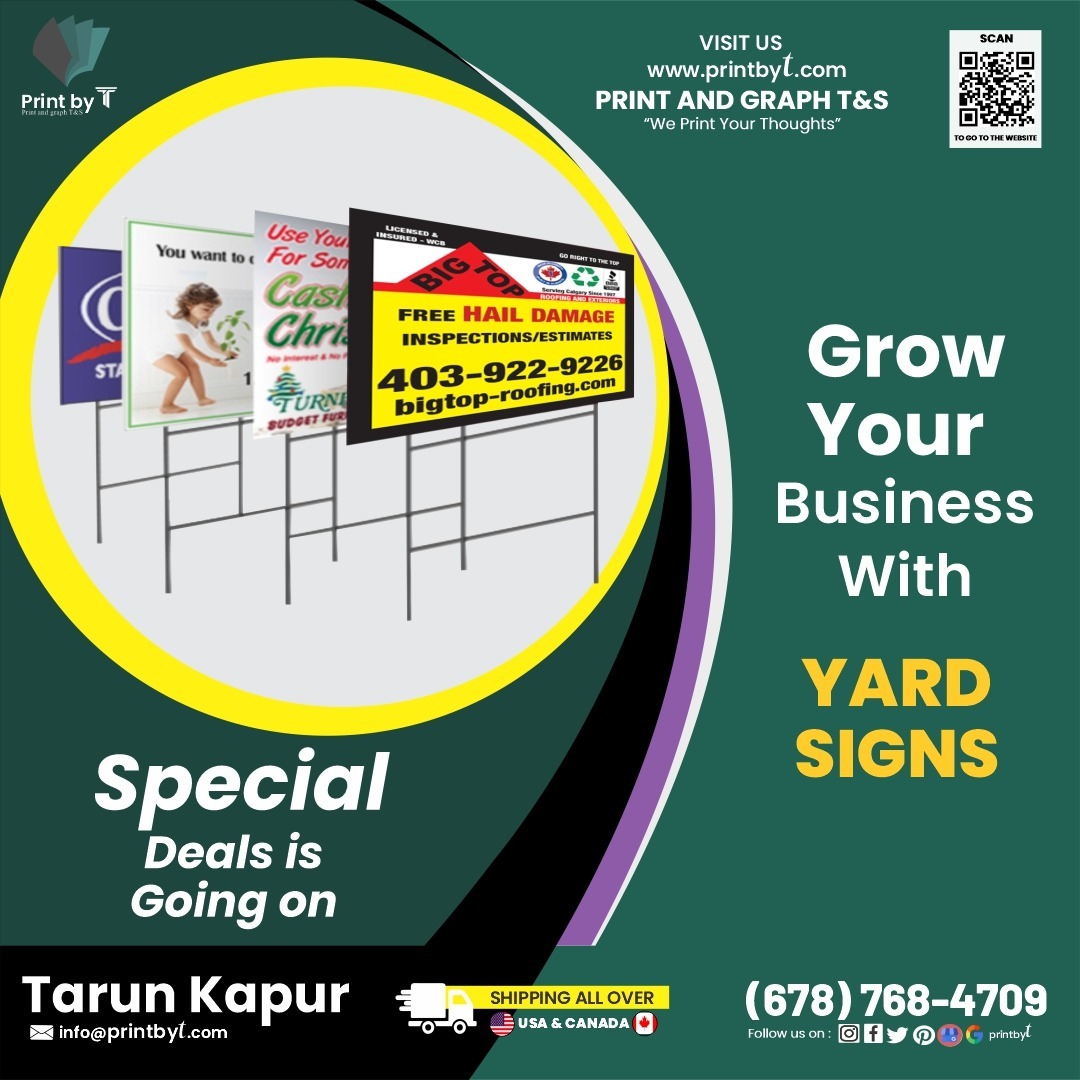 usaprintservice's tweet image. Stand out with style! 🏡✨ Our custom yard signs at Printbyt make a statement. Perfect for any occasion or announcement. Order yours today and let your message shine
#YardSign #StandOut #LEDpanels #Customprints #PrintByT #printing #banners #flyersdesign #canada #atlanta #newyork
