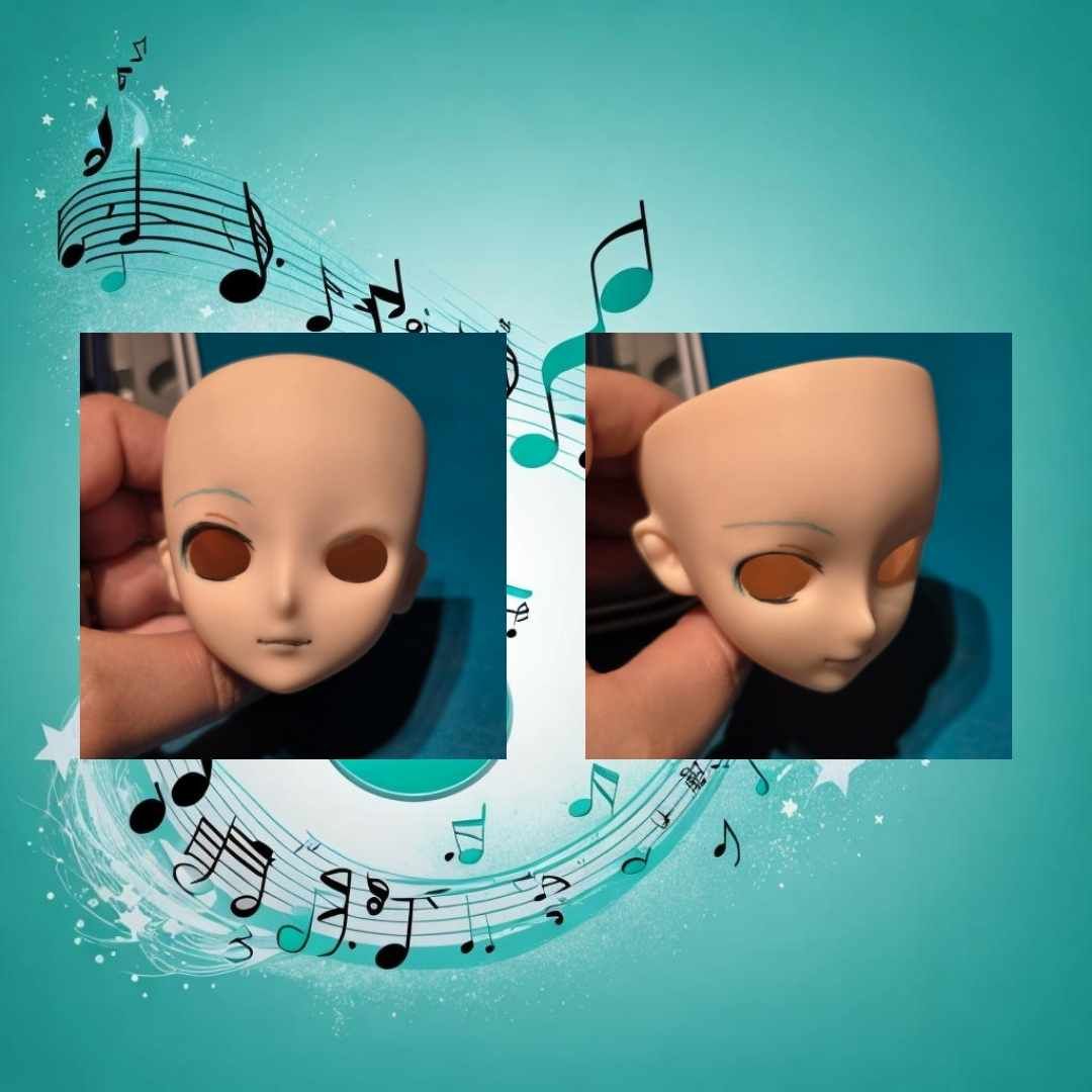 SDMagicalDesign's tweet photo. I want to share with you the sketch for the Miku commission faceup! It was so mugh fun working on this beautiful head! Stay tuned for the finished product later this week! #dollcustoms #faceup #commissionart https://t.co/vBAes7Btmc