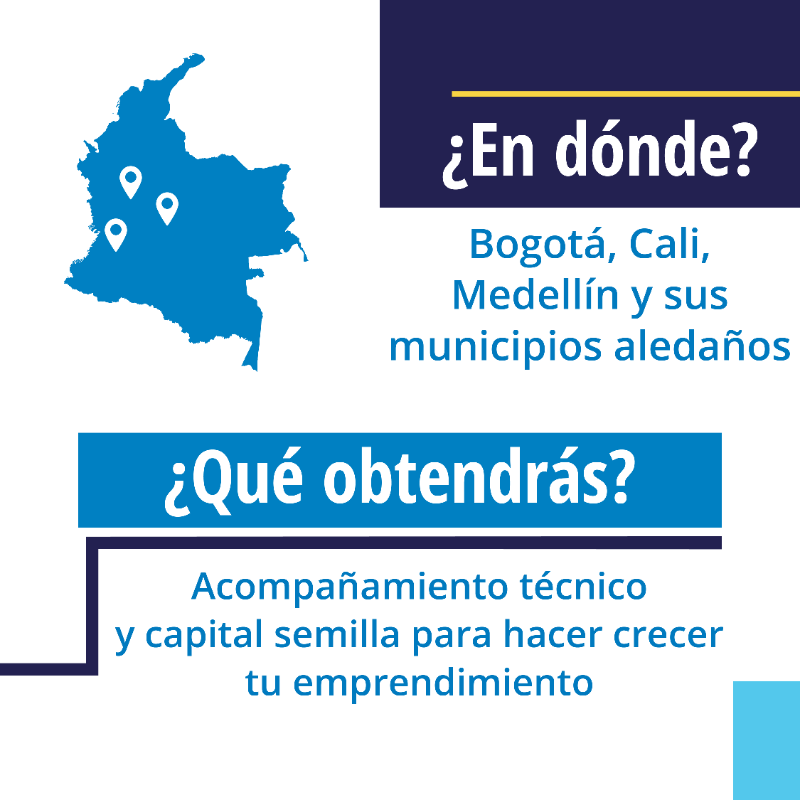 WFP_Colombia's tweet photo. 📢¡Es hora de dar el salto con #PuentEmprende!

‼️Conoce los requisitos y aplica al programa de incubación para emprendimientos innovadores liderados por personas retornadas, migrantes y desplazadas.

https://t.co/g4UHTkkXFD #InnovaciónHZero