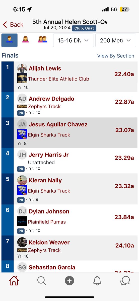 Andrew Delgado (C/O 2026 T&F) tweet media