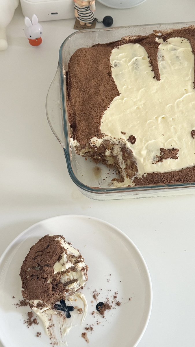 made miffy tiramisu!☕️🤍