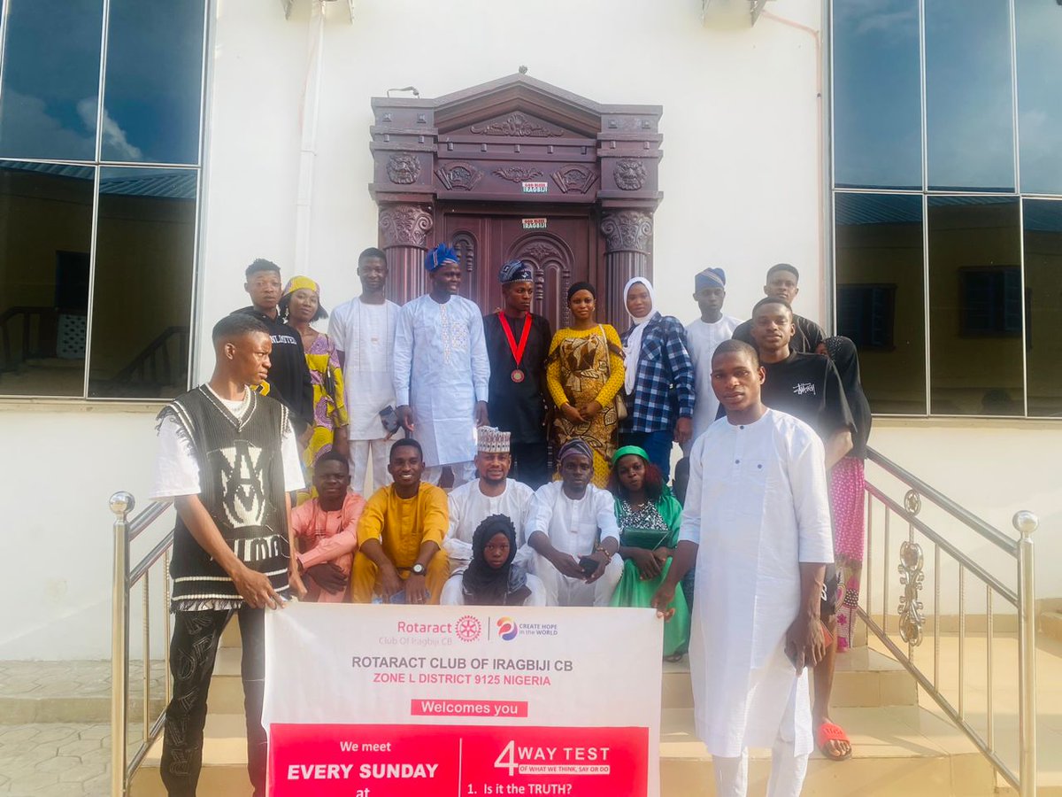 Rac_iragbiji's tweet image. 📸Glimpse from the In-house Handing Over Fellowship of the Rotaract Club of Iragbiji CB