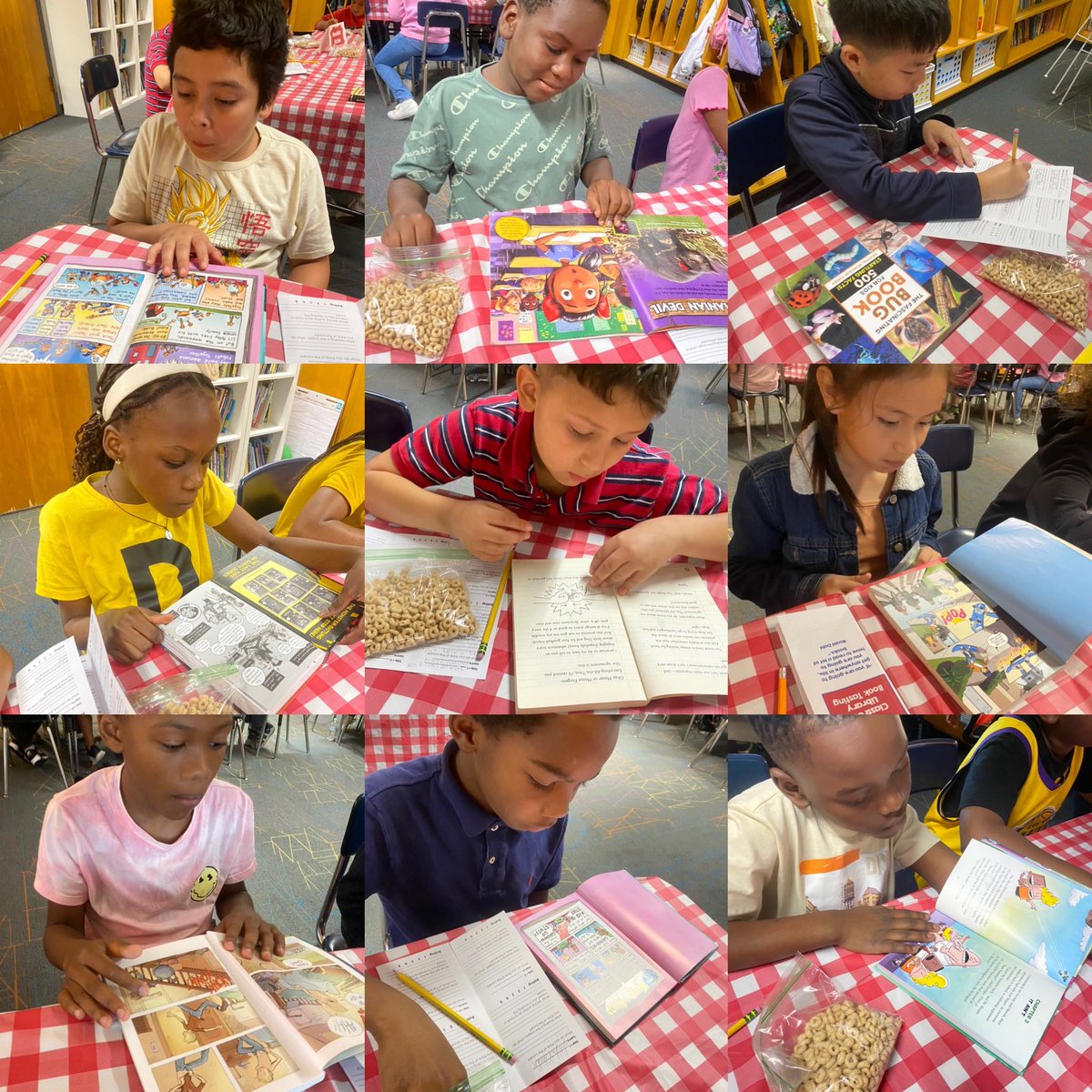teamarcher18's tweet image. Today was an extra special day for the #room18family!! Our classroom library opened with a surprise book tasting👩‍🍳 Ss “tasted”different books and genres then they shopped our classroom library for the first time💜 #growingreaders #wearewayne @CWChamps