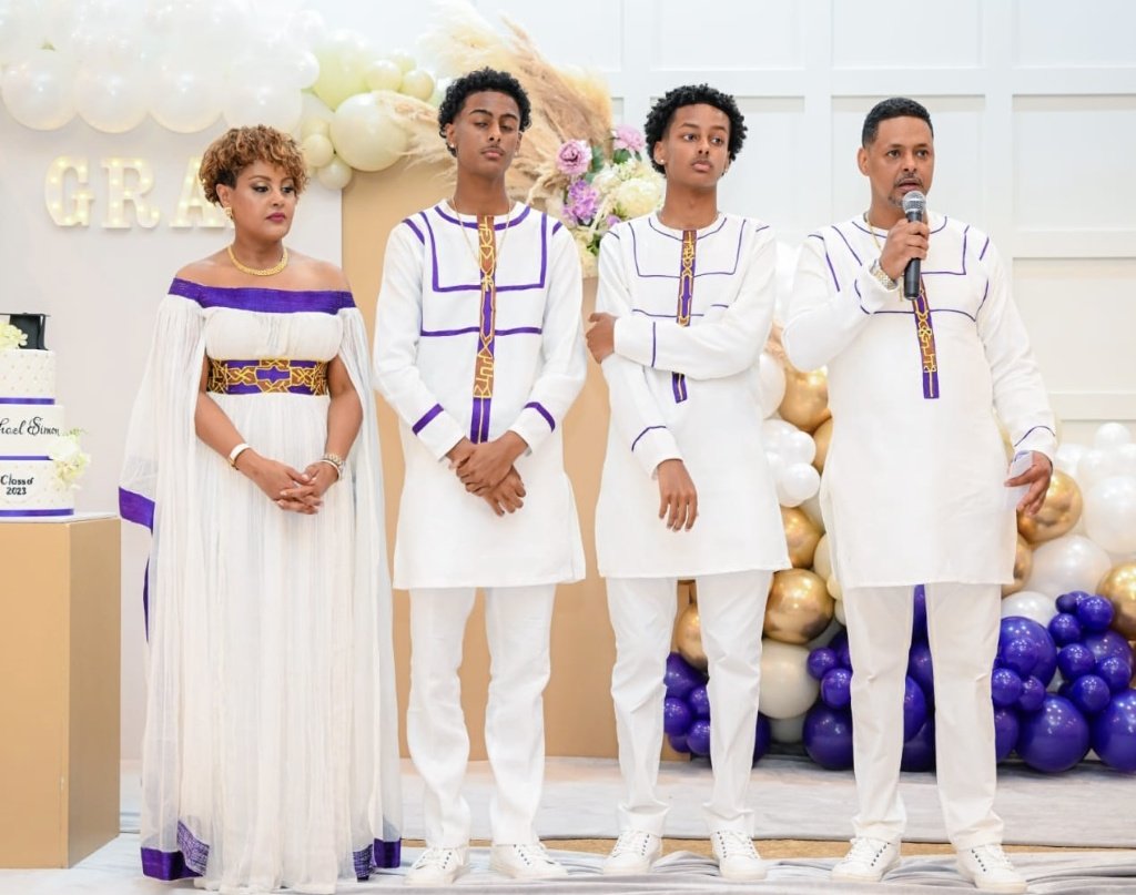 Beautiful family in Virginia spotted wearing a custom TW attire during a graduation ceremony.

+251904003181
🌏World Wide Shipping Available
📍Location Bole infront of the new stadium
#Ethiopia #800meter #tsige #teamethiopia