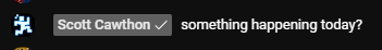 JonnyBlox's tweet photo. SCOTT CAWTHON IS IN @JustClickNWatch's STREAM CHAT!

"Hey, what are we all waiting on?"
"Something happening today?"

(Via: https://t.co/vAO2iMwY4x)
#fnaf #fivenightsatfreddys https://t.co/qIypA5hHzR