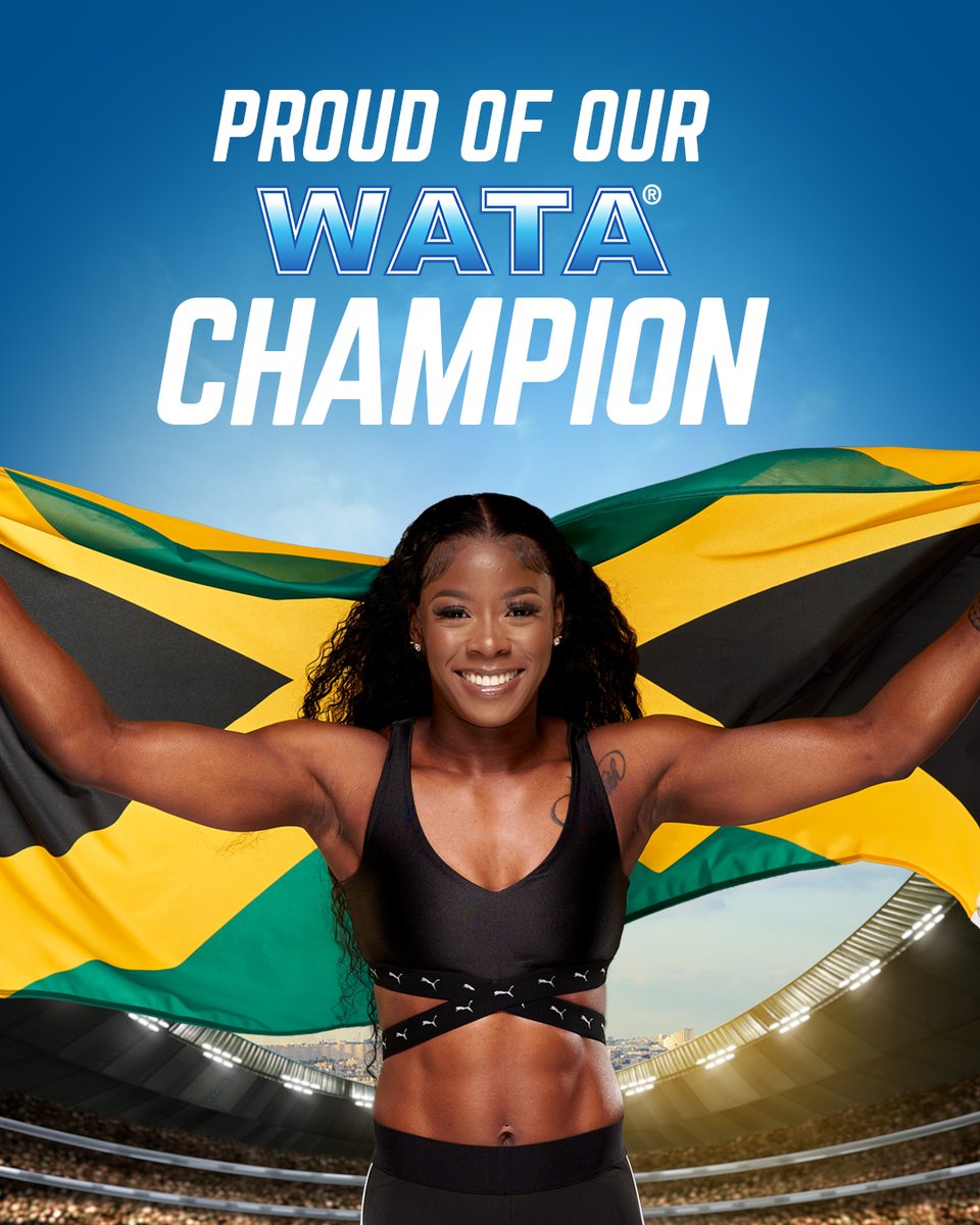 Our national champion, and a national treasure.

The best is yet to come!

#WATA #SherickaJacko