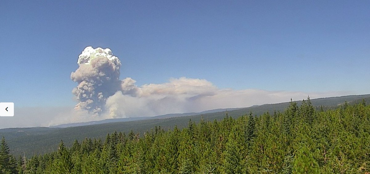 KernFiregraph's tweet image. #ParkFire has now gone pyrocumulus for the first time in a while.