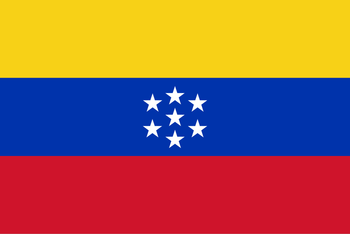 Susarlecchino's tweet photo. Gente, podemos hablar de lo preciosa que era la bandera de Venezuela de 1863 a 1905? Las estrellas en forma de escudo tienen tremenda aura. https://t.co/dgUgSGqvwx