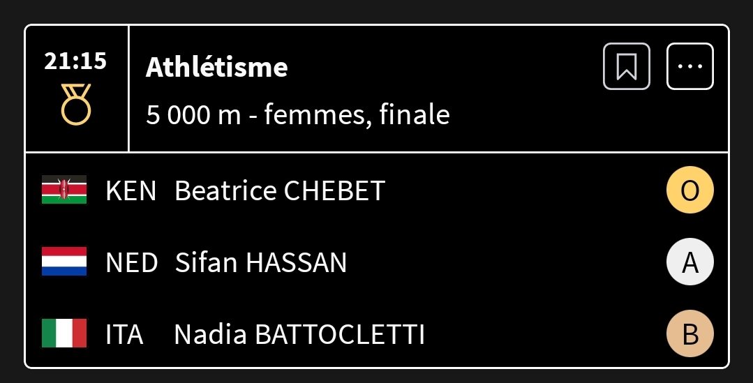 #Paris2024 | 🇫🇷 Le Kenya remporte la médaille d'or 🏅 à l'athlétisme 5000m femmes !

Pour suivre les JO, suivez <a href="/gatien_actu/">gatien_actu</a>.  

#JO2024 #JOParis2024 #Paris #OpeningCeremony   
#Olympic2024 #Olympics2024Paris
#ParisOlympics2024 
#AlerteMedaille 
#GOLD