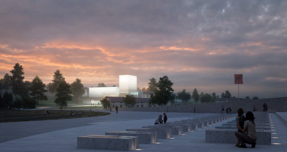 HCeku's tweet photo. Sot, me krenari dhe emocion, prezantuam projektin fitues për restaurimin dhe revitalizimin e Kompleksit Memorial "Adem Jashari" në Prekaz, njërin nga projektet tona më të mëdha, për të cilin përkushtimi ishte i jashtëzakonshëm. 

Obligim i yni dhe nder njëkohësisht. https://t.co/tF657jMreE