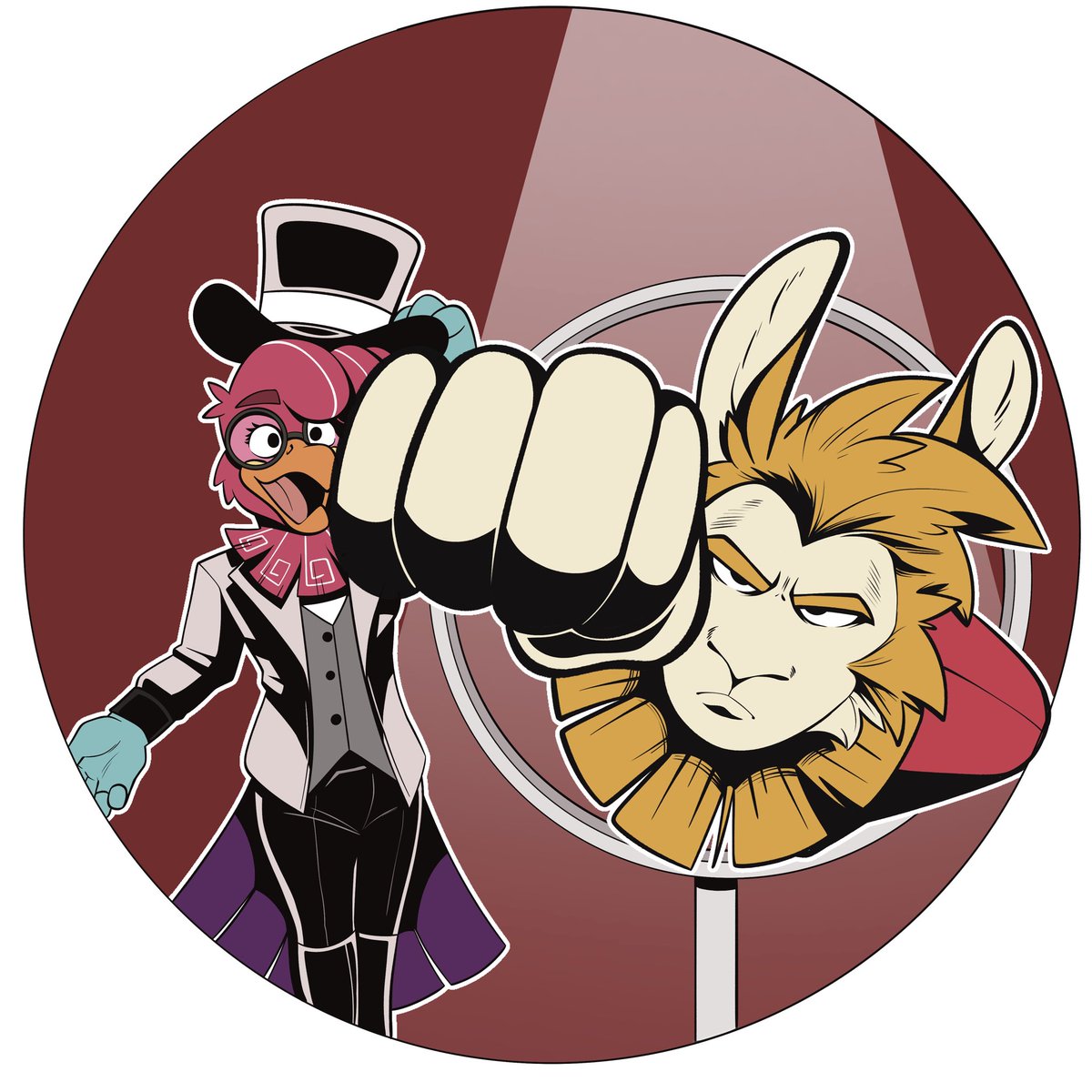 PandArtistic's tweet photo. I can finally share my art pieces for this year’s @FurRaymi!
Peru’s first furry convention 🇵🇪 (second edition)
My art was used on the conbook, but also for stickers and pins :D
I present to you: Inti the Llama and Sumaq the Tunki!
#FurRaymi #furryperu https://t.co/T7ELDHEV8s