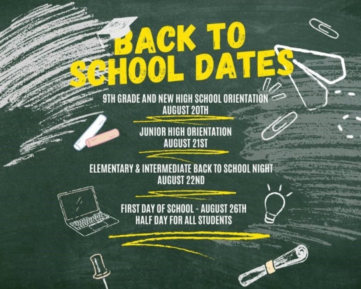 Coloma Community Schools has some important dates to put on your calendar as the return to school is rapidly approaching!