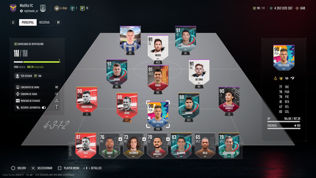 Nightwalk_er's tweet photo. @UFLgame Más de 100 partidos y me pude armar este equipo https://t.co/6HkrpSPSEy