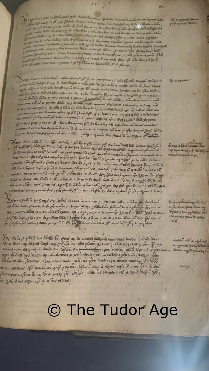 TudorAge1973's tweet photo. #TudorTuesday
Precedent book containing writs related to the execution of Anne Boleyn and her co-accused
Clerk of the Crown
18th May 1536
https://t.co/ETaZR0XY7u
#PrecedentBook #Writs #ClerkoftheCrown #AnneBoleyn #KingHenryVIII #Tudors #History https://t.co/edWqyoPBJ4